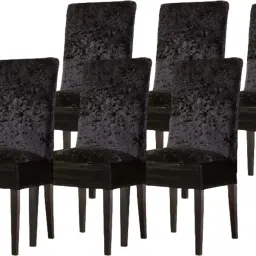 Velvet Plain 1 Seater Chair Cover-image-30