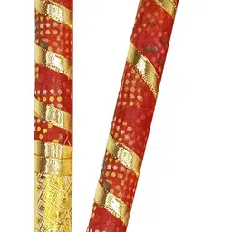 me&you Traditional Wooden Red Dandiya Sticks for Raas Garba Dance Festivals Dandia Sticks-picture-0