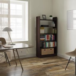 Brady Bookshelf Cabinet Book Rack Organizer with Shelves for Home Library Engineered Wood Open Book Shelf-image-4