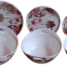 ps smart shopping Melamine Serving Donga Set Deep Serving Donga with Lid Strong Handle Multicolour Bowl Serving Set image 4