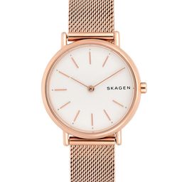 SKAGEN Women White & Rose Gold-Toned Analogue Watch-image-7