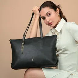 Baggit Black Structured Shoulder Bag-10
