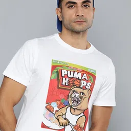 Puma Graphic Printed DYLAN Cereal Box Pure Cotton Oversized Basketball T-shirt-image-31