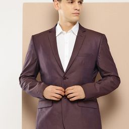 INVICTUS Single-Breasted Slim Fit Blazer-26