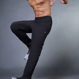 CULT Men's Black Night Run Trackpants-image-29