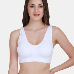 Amour Secret White Lightly Padded Sports Bra-picture-26