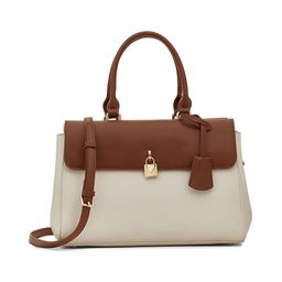 MIRAGGIO Colourblocked Handheld Bag-19