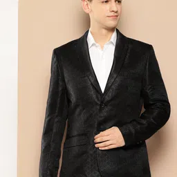 INVICTUS Self-Design Slim Fit Smart Casual Blazer-image-36