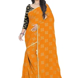 REDFISH Woven Bollywood Chiffon Saree-picture-43
