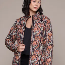 aarke Ritu Kumar Floral Printed Puffer Jacket-image-54