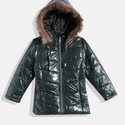 Okane Girls Hooded Parka Jacket-picture-47