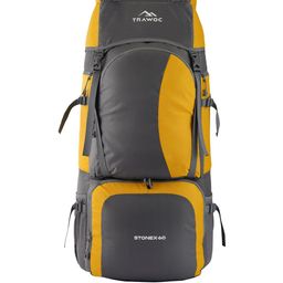 TRAWOC Stonex 60 Litres Colourblocked Travel Rucksack-27