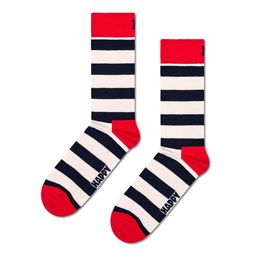 Happy Socks Stripe Patterned Cotton Calf-Length Socks-17