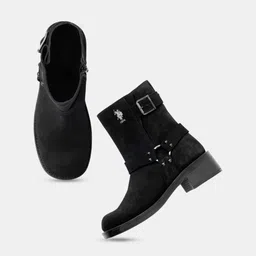 U.S. Polo Assn..Women Casual Block-Heeled Regular Boots-image-52