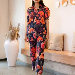 GULABOSITABO Women Floral Printed Pure Cotton Co-ords-picture-29