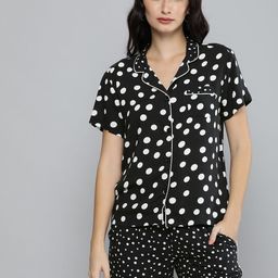 Chemistry Women Black & White Pure Cotton Night suit-image-32