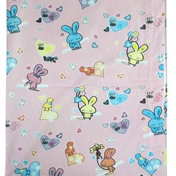 BAESD Pink Printed Water Resistant Mattress Protector-3