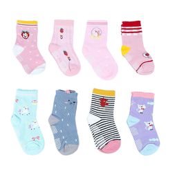 NEOBABY Kids Pack Of 8 Ankle-Length Cotton Socks-image-84