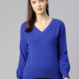 Marks & Spencer V-Neck Ribbed Pullover-11
