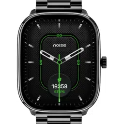 Noise ColorFit Macro BT Calling Smartwatch 2 inches TFT Display, Functional Crown (Elite Black) image 3