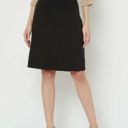 SALT Attire Black Generous A ine Skirt-image-36