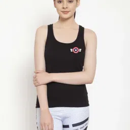 Friskers Black Cotton Camisole-picture-40