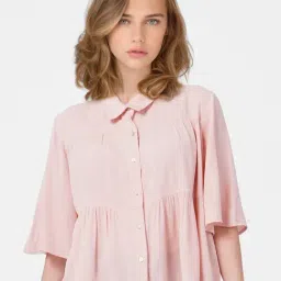 Only Peach Half Sleeves Shirt-image-23