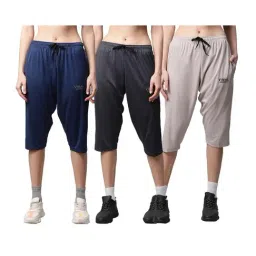 Vimal Jonney Multicolor Capris (Pack of 3)-51