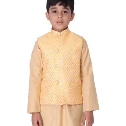 Tabard Ethnic Nehru Jacket For Kids-image-1