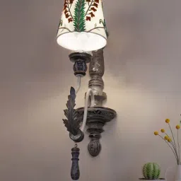 FOS LIGHTING Parisian Distressed White Wood Wall Sonce-image-47