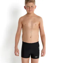Speedo Kids Black Solid Swim Shorts-image-65