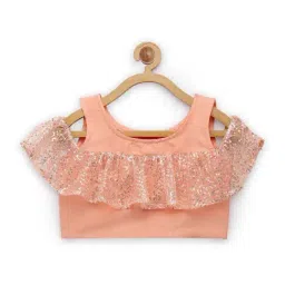 studiorasa Kids Peach Embroidered Top-image-24