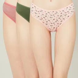 Ginger by Lifestyle Assorted Color Printed Panties - Pack Of 3-image-11