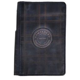 KOMPANERO Ternet Blue Leather Checks Bi-Fold Wallet-27
