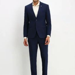 Allen Solly Navy Slim Fit Two Piece Suit-image-71