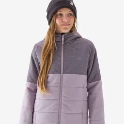 QUECHUA By Decathlon Kids Purple Color Block Hiking Jacket-image-85