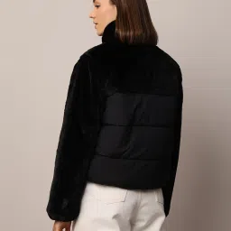 Only Black Regular Fit Puffer Jacket image 3