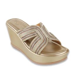 Catwalk Women's Rustic Hot Chic Gold Wedges-picture-18