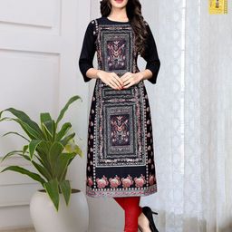 Anouk Rustic Women Pack of 2 Ethnic Motifs Printed Daily Straight Kurtas-image-66