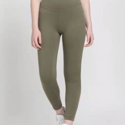 ADIDAS Green Logo Print Tights-image-61