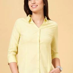 Annabelle by Pantaloons Yellow Printed Shirt-image-91