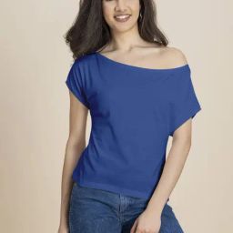 Moomaya Blue Regular Fit T-Shirt-image-75