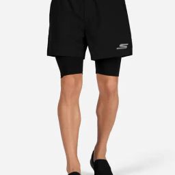 Skechers Black Regular Fit Sports Shorts-image-88