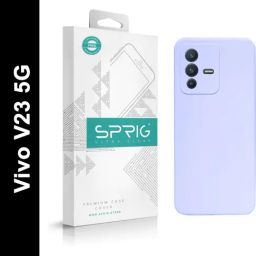 Sprig Liquid Silicone Back Cover for VIVO V23 5g (Purple)-image-73