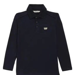 Antony Morato Kids Indigo Solid Full Sleeves Polo T-Shirt-picture-22