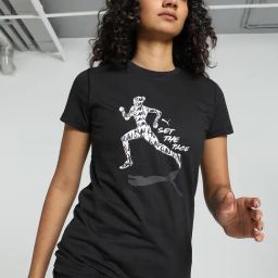 Puma Black Printed Sports T-Shirt-image-87