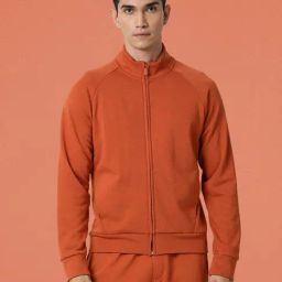 Rare Rabbit Rust Cotton Regular Fit Solid Jacket-picture-17
