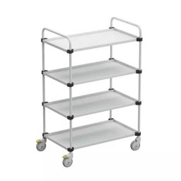 Treston 4 Shelf Steel Trolley Trolley 1090x530 mm 150kg Load, TRTA4104-image-56