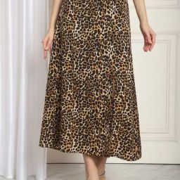NEUDIS Black & Brown Print Skirt-picture-31