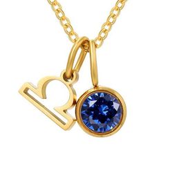 FAB COUTURE Gold-Plated Stainless Steel Zircon Studded Waterproof Circular Pendant & Chain-picture-7